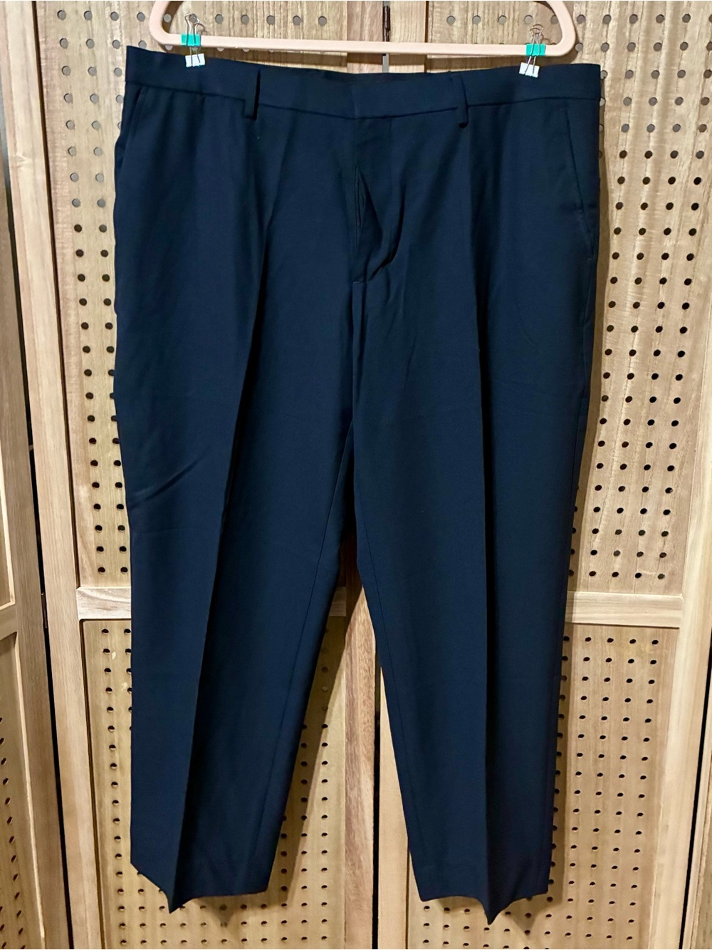 Classic Men’s Black Dress Pants - 38W